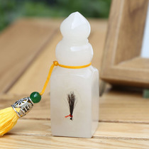 Fetal hair seal souvenir making umbilical cord baby birth gift fetal hair collection auspicious gourd boy