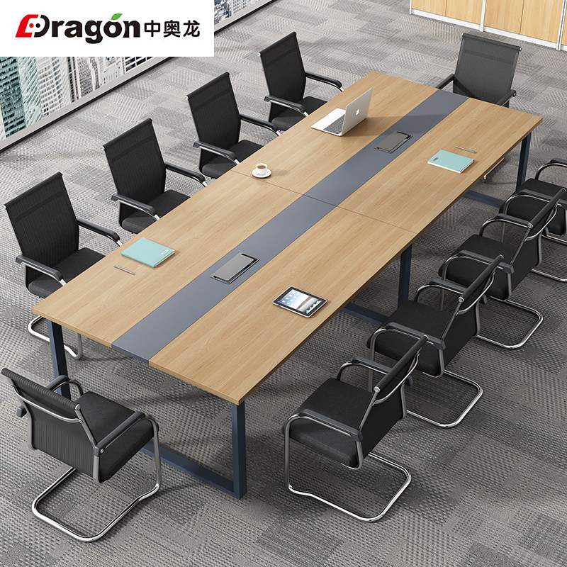 Conference Table Long Table Office Strip Table Negotiation Table And Chairs Combination Brief Modern Large Table Meeting Room Reception Desk