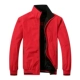 Áo khoác nam mùa thu nam trung niên áo khoác mỏng hai mặt mặc màu đỏ lớn cộng với béo lớn mã năm nay bố xuân thu