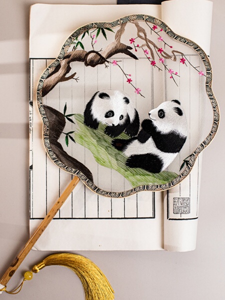 Fan Chinese Ancient Style Special Crafts Foreigners Suzhou Embroidery