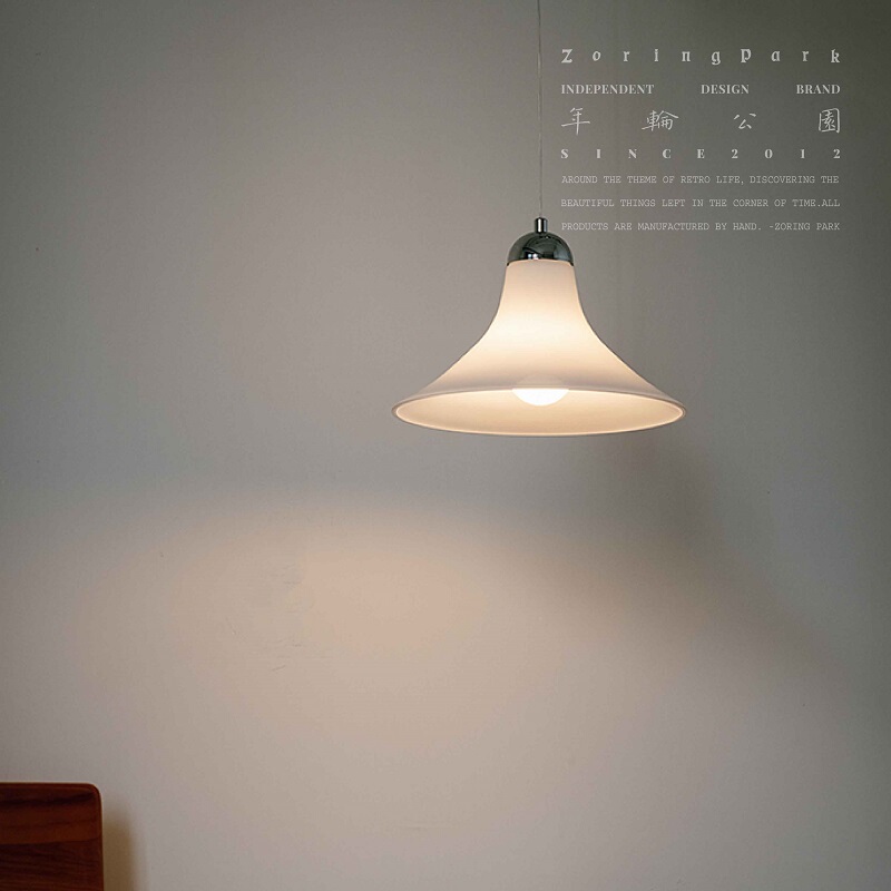 Yearwheel Park - Trumpet Lampshade Series Modern Minimalist Living Room Dining Room Bedroom Atmosphere Glass Lampshade Small Pendant Light Yearwheel Park - Trumpet Lampshade Series Modern Minimalist Living Room Dining Room Bedroom Atmosphere Glass Lampshade Small Pendant Light