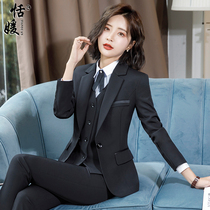 High-end professional wear womens suit President small suit new autumn and winter fashion business dress hotel manager work clothes