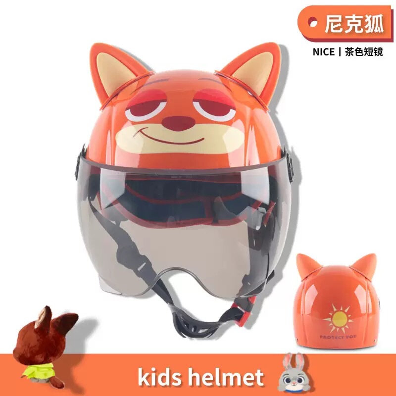 3C Cute Children's Helmet Nick Fox Judy Rabbit Electric Bike Summer Sun Protection Cute Student Safety Helmet All-Season Model 3C Cute Children's Helmet Nick Fox Judy Rabbit Electric Bike Summer Sun Protection Cute Student Safety Helmet All-Season Model