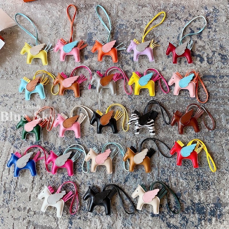Year of the Horse Pony Pendant, Mini Angel Pegasus, Cute Backpack Accessory, Car Hanging Ornament, Dog Tooth Dragon Bag Charm