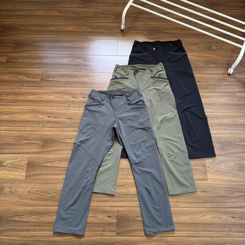Foreign Trade Autumn and Winter Outdoor Hiking and Mountaineering Windproof and Waterproof Softshell Tactical Pants for Men and Women, Straight-Leg Casual Pants