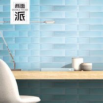 Net red pink wall tiles green shaped multi-color handmade bricks restaurant kitchen wall tiles bathroom balcony bright face tiles