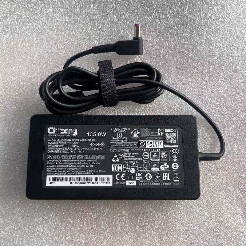 Acer Chicony A18-135P1A Laptop Charger 135W Power Adapter Cable 19.5V6.92A