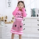 Mùa thu và mùa đông cô gái váy ngủ flannel 4-14 công chúa set đồ dài tay cô gái nhung san hô nhung trẻ em có thể mặc