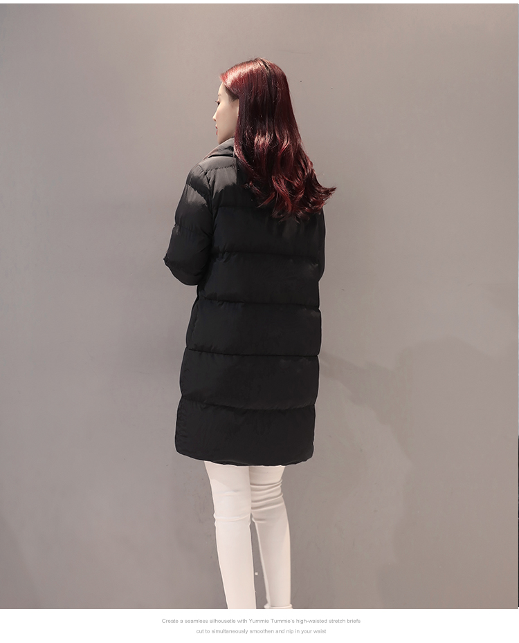 Áo khoác cotton mới mùa đông 2018 phiên bản Hàn Quốc của áo cổ yếm cotton 袄 loại mỏng dài ấm áp xuống áo cotton áo phao lót lông cho bé