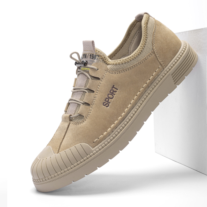 Special Price Summer Locomotive Riding Shoes Men's Bull Leather Low Help Locomotive Shoes Antico seams Bottom abrasion resistant Outdoor breathable hiking