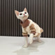 Self-heating warm double-sided velvet pajamas Ren Facai hairless cat clothes Sphynx cat German clothes