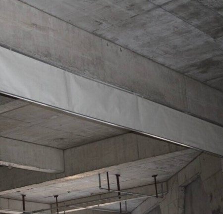 Double bobbuki type smoke-blocking pituitary wall stationary smoke-proof cloth smoke cloth fireproof cloth silicone cloth inorganic cloth