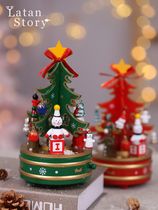 Christmas gift DIY Christmas tree music box window ornaments to send childrens girlfriends Christmas gifts