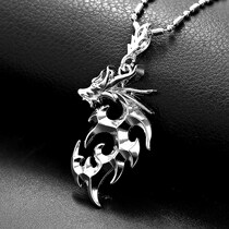 Titanium Steel Bully Pulpit Wolf Tooth Retro Males Pendant Male Necklace Cool Mans Personality Wave Fashion Accessories Hang Pendant