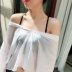 [Mua 2 tặng 1] Đầm ren gợi cảm làm đẹp lưng đeo dây đeo chéo đồ lót có khóa chống trượt băng thông móc dây áo trong suốt sợi bún Vai tráng