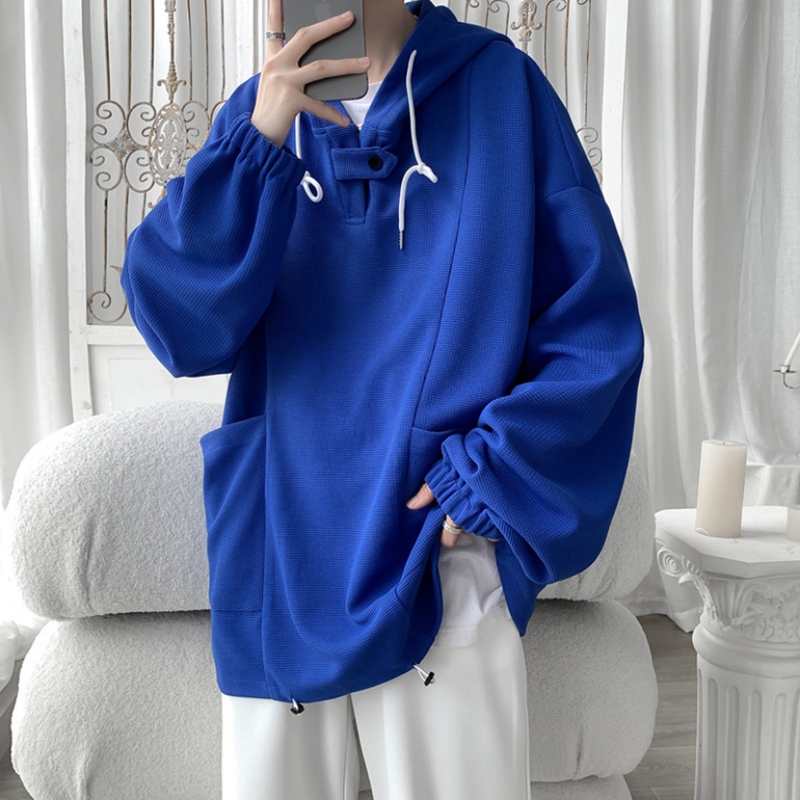 Klein Blue Hoodie for Men, Hooded, Autumn and Winter Style, 2026 New Model, Blue Jacket, Men's Top, American Style Trendy Brand Men's Clothing