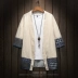 Áo sơ mi nam phong cách cotton và vải lanh xu hướng tay áo bảy điểm tay áo thương hiệu phong cách retro Hanfu Tang phù hợp với áo khoác nam mùa hè - Áo khoác đôi áo hoodie nam Áo khoác đôi