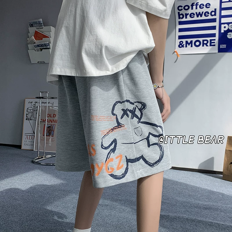 Летние тонкие шорты, брендовые брюки для досуга, oversize, для подростков, размер