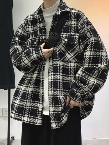 Мужская осенняя демисезонная куртка, элитная рубашка, стиль