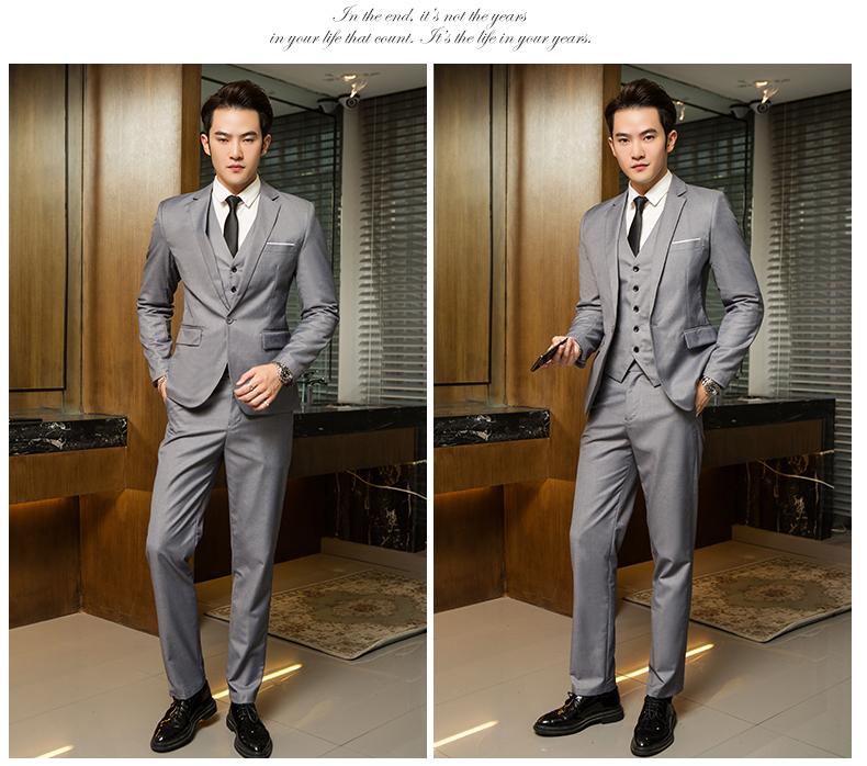 Bộ đồ vest nam phù hợp với áo khoác vest áo ba lỗ quần short nam kaki