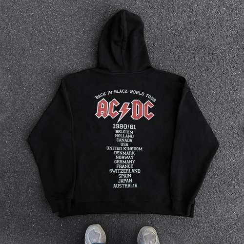 Ретро толстовка с капюшоном в стиле хип-хоп, в американском стиле, оверсайз