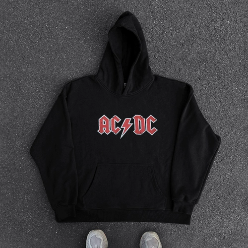 Ретро толстовка с капюшоном в стиле хип-хоп, в американском стиле, оверсайз