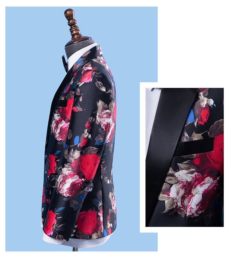 Bộ đồ vest 2018 nam giới mới tự tu luyện giới trẻ thời trang bậc thầy sân khấu hợp xướng lớn trang phục chủ nhà quần short nam
