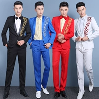 Phù hợp với phù hợp với nam giới chú rể váy cưới sân khấu ca sĩ chủ trì buổi biểu diễn vest nam cá tính