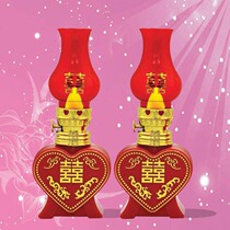 LED battery heart-shaped childrens lamp Wedding supplies high-grade wedding into the room lamp double happiness lamp Wedding lamp