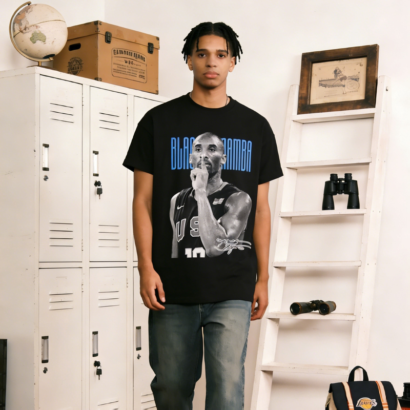 Curry, Paul, George, Irving Nba Stars American Sports Casual Loose Pure Cotton Direct-Print Heavyweight Short-Sleeve T-Shirt