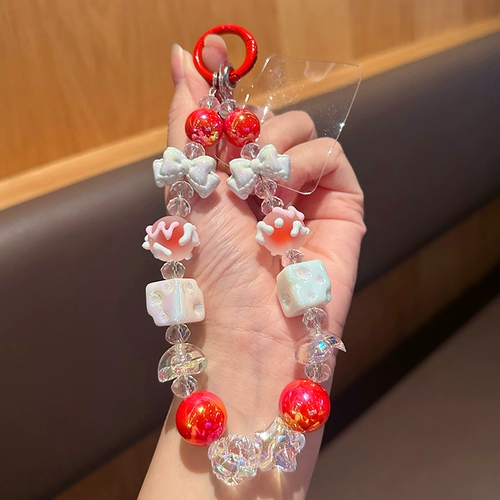 Мобильный телефон с бантиком, ремешок, напульсники, защитный защитный чехол, изысканная подвеска