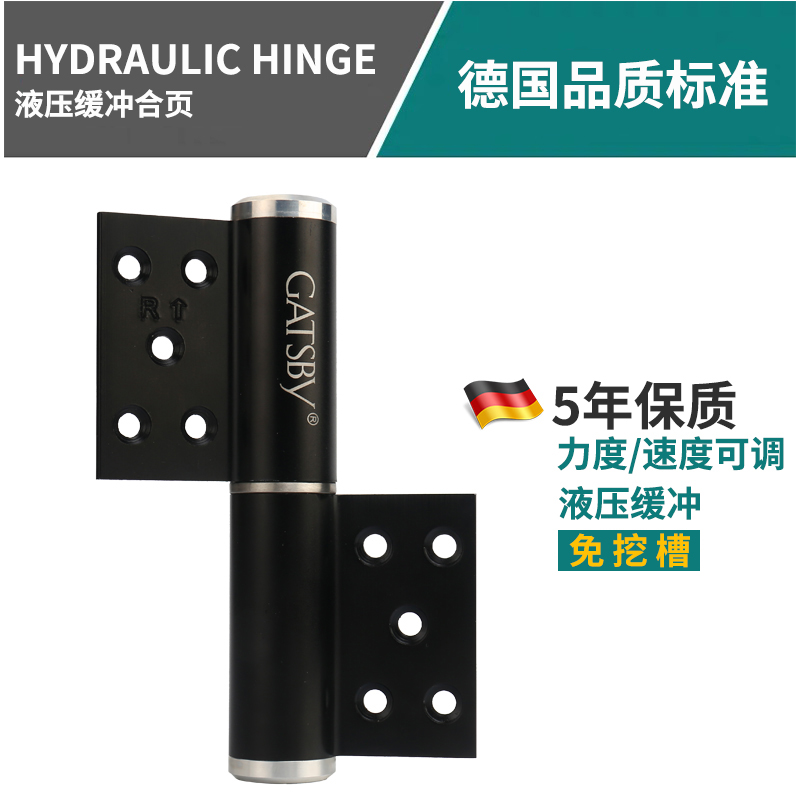 German brand invisible door hinge buffer silent-slotted aluminium steel wood door concealed door automatic closed hydraulic hinge