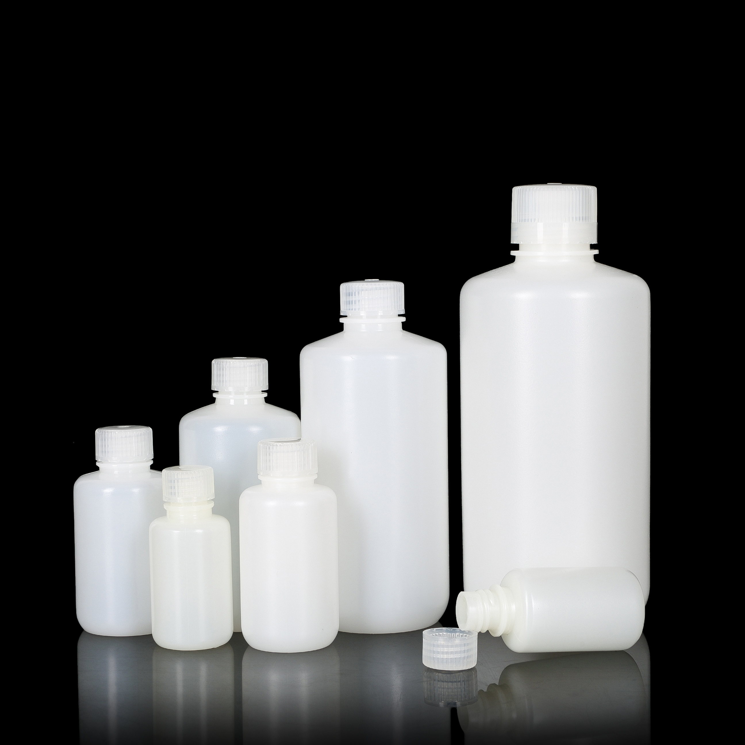 1000ml small mouth reagent bottle HDPE plastic bottle 1L low temperature resistant acid alkali chemical bottle
