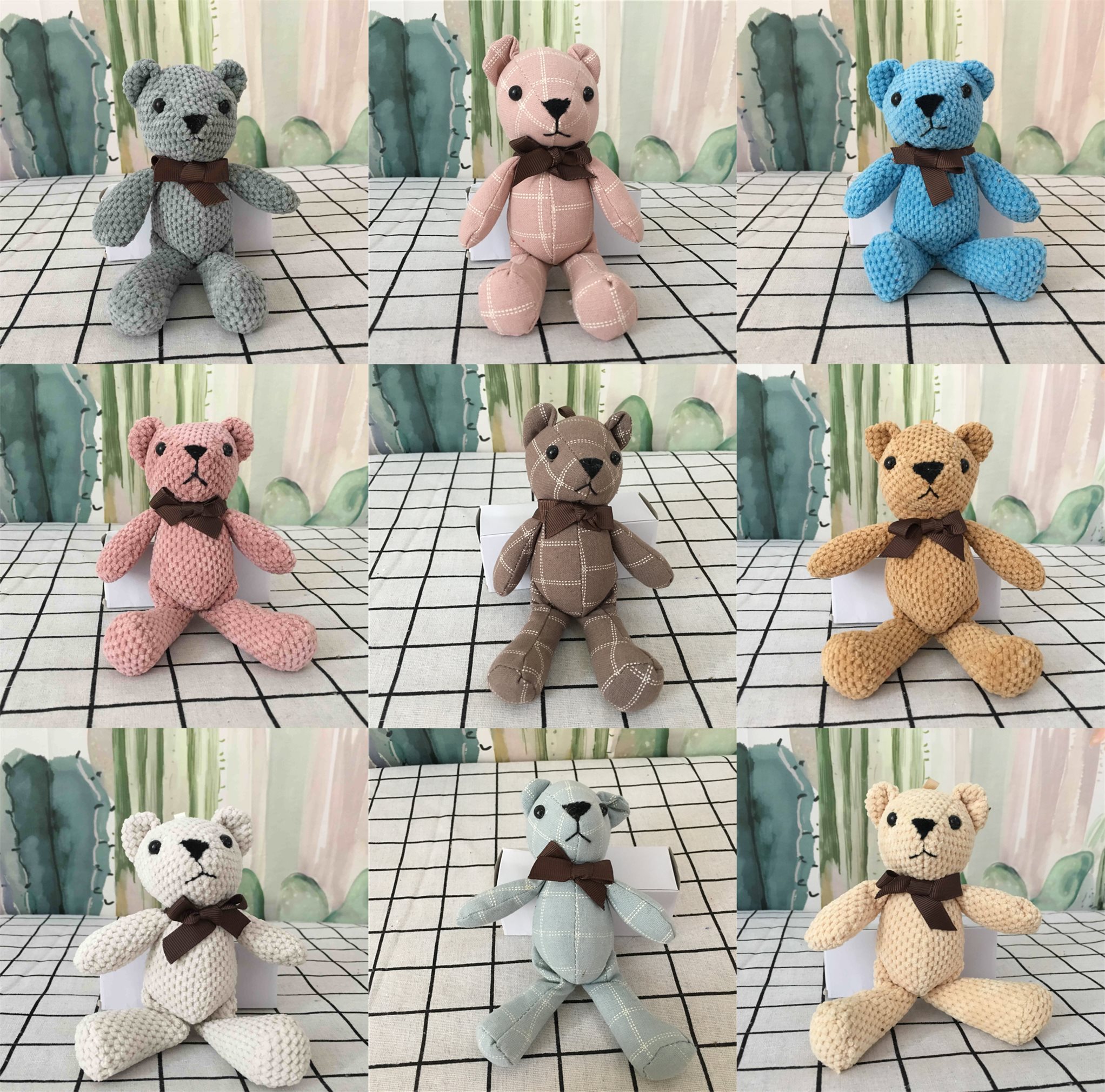 Children Photography Props Photo Gallery Photo Assisted Small Bear Couple Scene Newborn 100 Days Photo-Themed Plush Bear