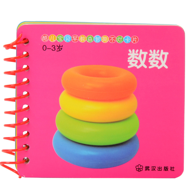 婴儿幼儿撕不烂早教书0-3岁宝宝识字卡片儿童