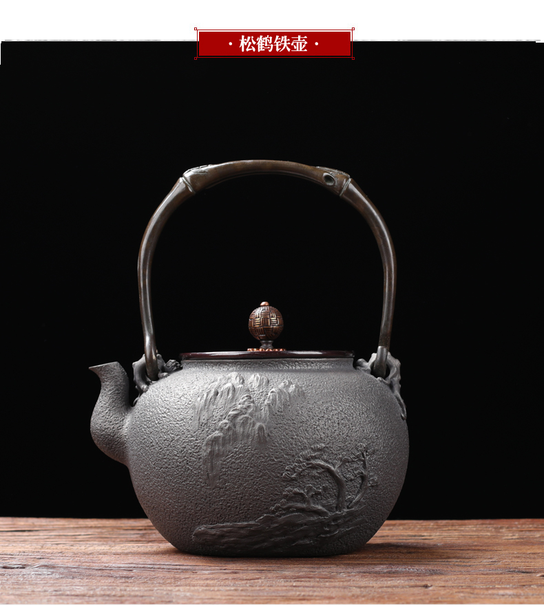 ZongTang iron pot of cast iron teapot tea kettle imitation in southern Japan boiling tea machine electricity TaoLu half a hand