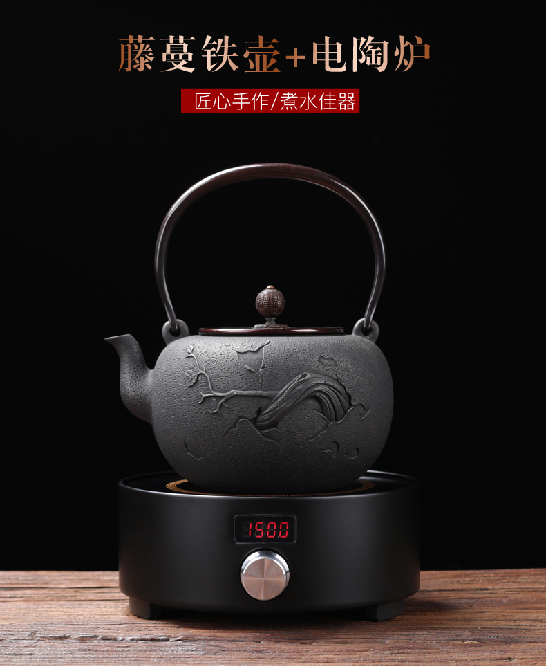 ZongTang iron pot of cast iron teapot tea kettle imitation in southern Japan boiling tea machine electricity TaoLu half a hand