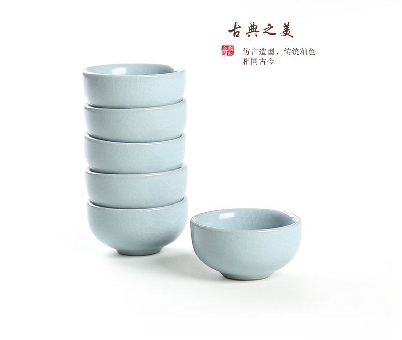 ZongTang your up side put the pot of tea sets a complete set of kung fu tea pot teapot your porcelain piece of ice to crack the tea cups