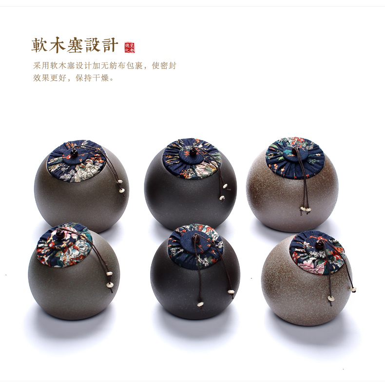 ZongTang coarse pottery tea caddy fixings ceramic size warehouse seal pot old rock mud tanks pu - erh tea POTS