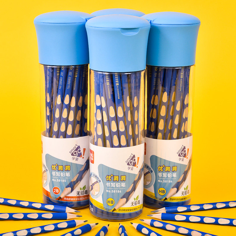 Able Dongle Pencil pencil elementary students Unleaded toxic correction grip HB pencil 2B beginners writing to practice the word pencil
