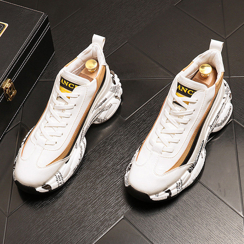 European station men's shoes autumn shoes men's trendy shoes ins dad shoes men's Korean version of the trend of all-match inner heightening sneakers