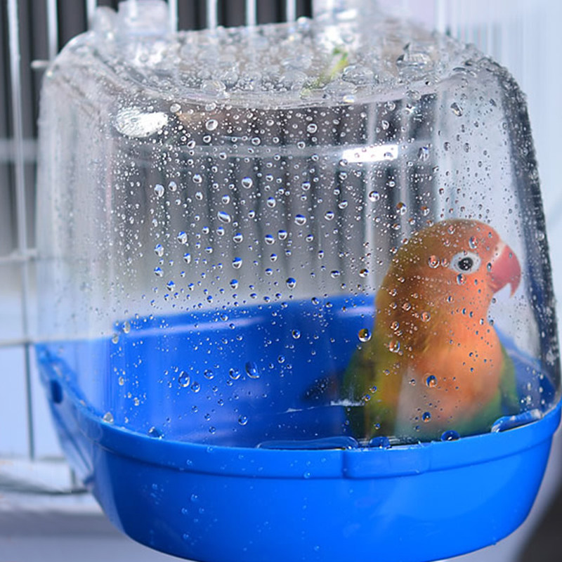 Bird With External Hanging Shower Basin tiger Pig 8 Gwren Collino Bird Embroidered Bird Embroidered Parrot Big Number Bathing Basin Bird Cage Accessories