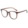 Ultra-Light Korean-Style Cold Tea-Colored Prescription Glasses for Women, Suitable for Square and Round Faces, Natural Look Frames, Make Large Faces Appear Slimmer