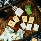 Французская жареная зеленая фасоль плесень Mahjong 25G50G Home Несполенок -овальная оливковая луна