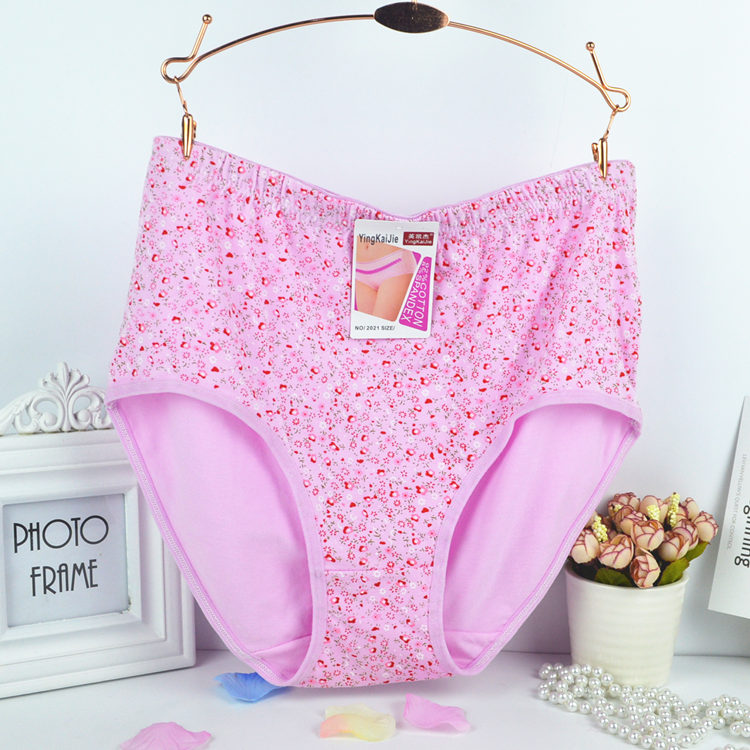 Quần lót nữ trung niên và già mới Quần cotton nữ cao eo XL lỏng lẻo cộng với mẹ béo đồ lót phụ nữ