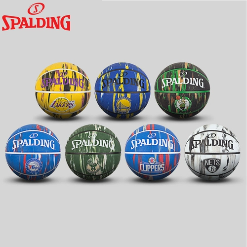 Spalding, баскетбольный мраморный уличный износостойкий нескользящий мяч для тренировок