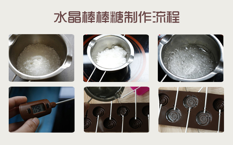 Chocolate Lollipop Khuôn Crystal Candy Sugar Art Jelly Epoxy Hướng dẫn DIY Bánh trang trí Khuôn Cartoon các loại khuôn làm bánh