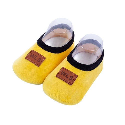 Детские нескользящие флисовые удерживающие тепло милые кроссовки для раннего возраста, мягкая подошва