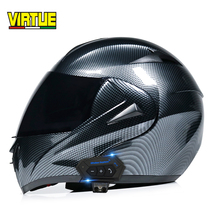 VIRTUE electric motorcycle helmet men and women Four Seasons motorcycle full helmet Tour double lens unveiling helmet tide cool locomotive running helmet