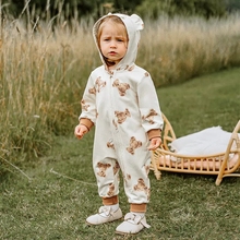 嫚熙精灵帽卫衣婴儿连体衣